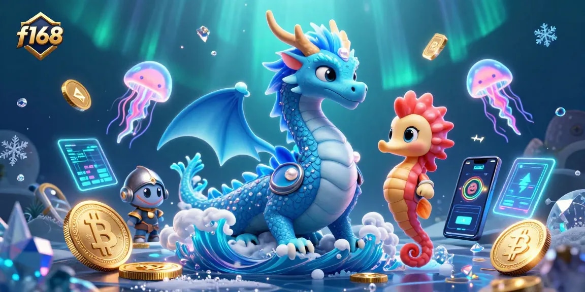 Engage in thrilling gameplay at f168, featuring a vibrant underwater world with unique characters and crypto elements.