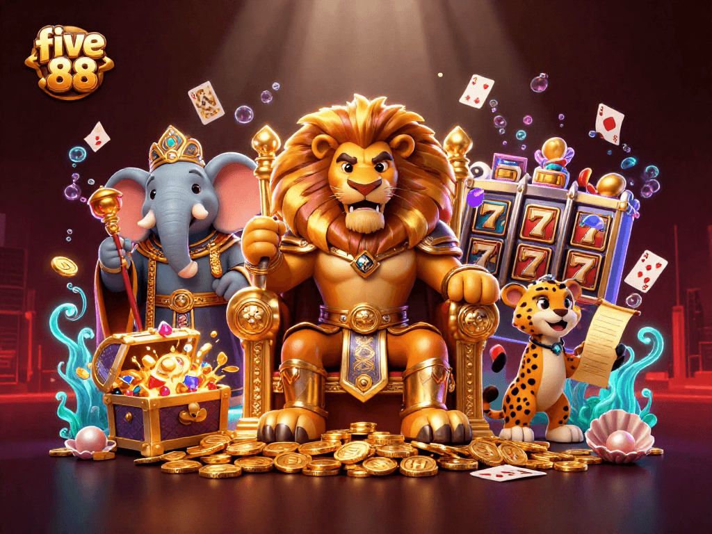 Engage in thrilling gameplay with five 88 as the lion king rules over riches and exhilarating games.
