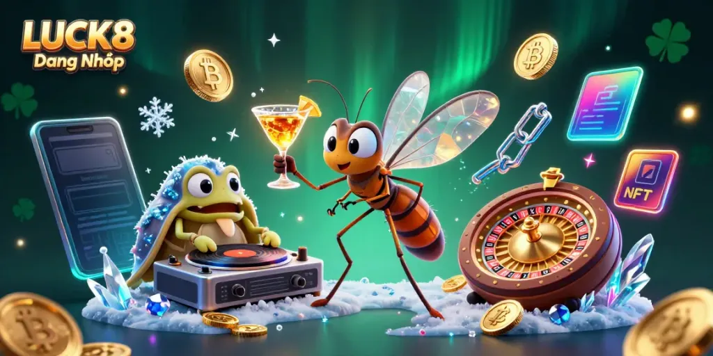 Engage in LUCK8 Đăng Nhập with vibrant 3D characters showcasing a dynamic casino atmosphere.