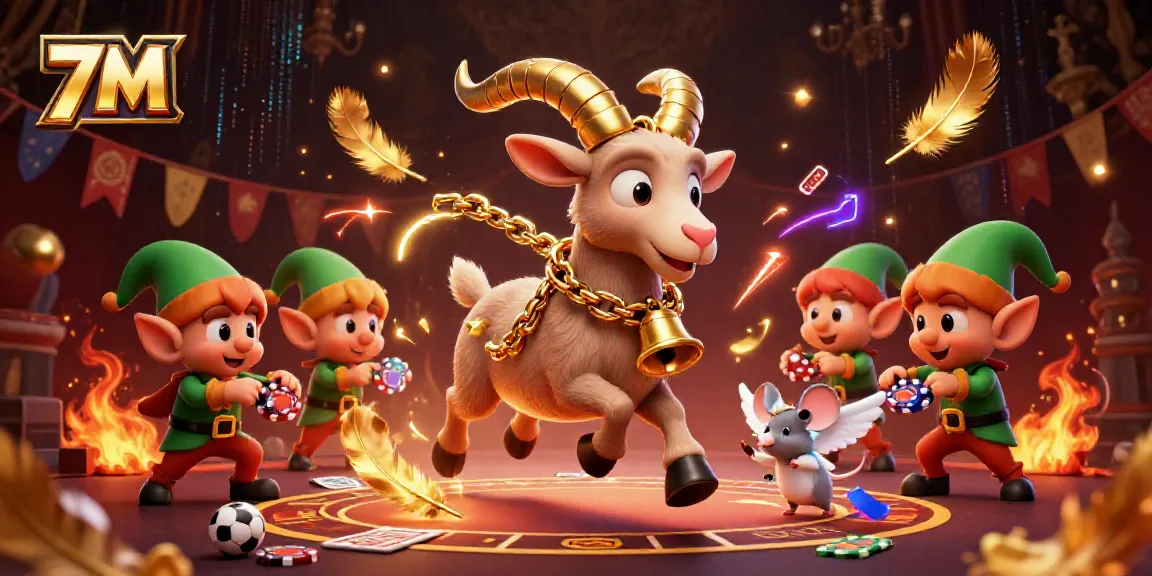 Experience excitement at the 7M casino with Krampus, angel mouse, and gremlins in action.
