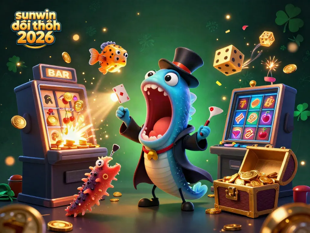 Experience the thrill of sunwin đổi thưởng 2026 in an engaging casino scene with dynamic characters and elements.