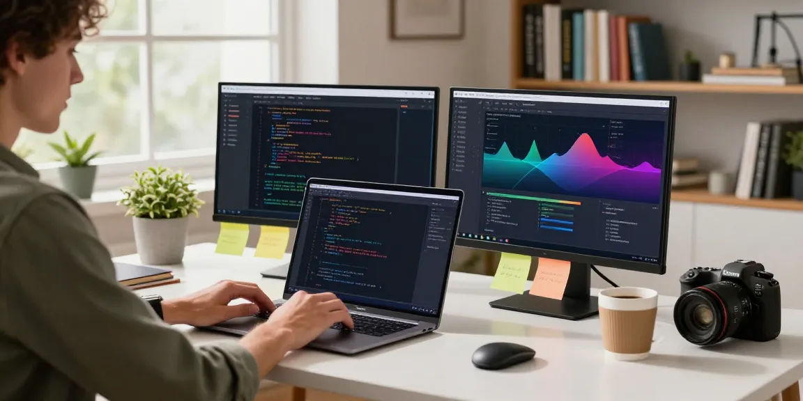 Web developer coding in a cozy office, showcasing instant indexing techniques and tools.
