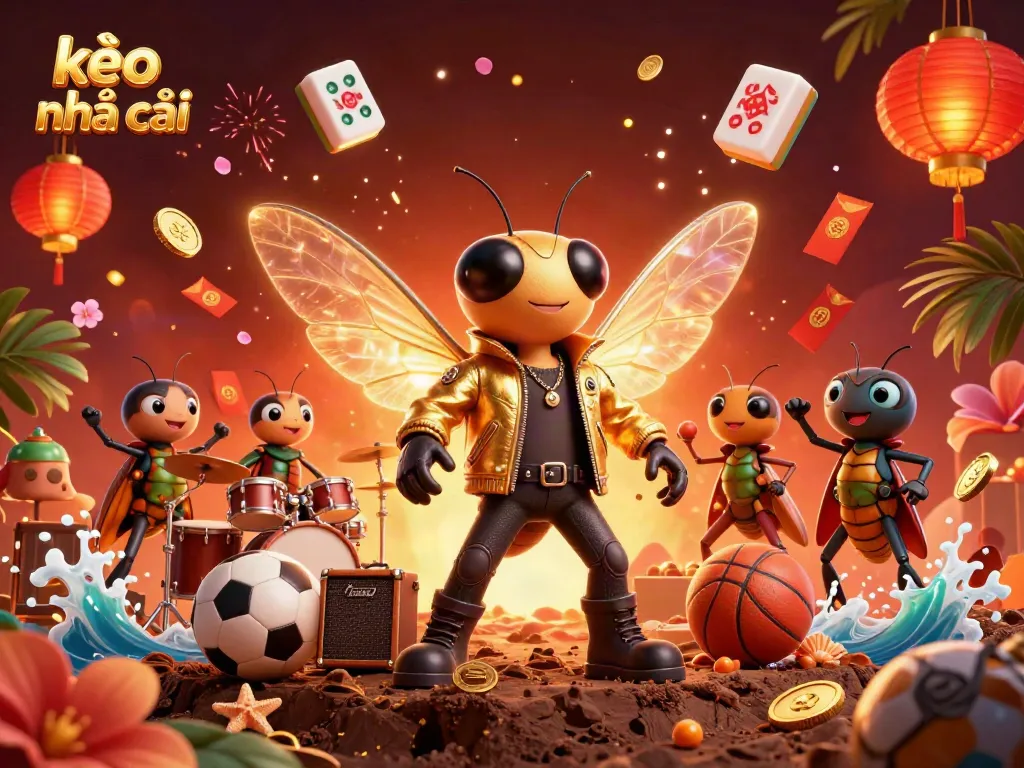 Engage in the kèo nhà cái excitement with vibrant characters and dynamic sports elements.