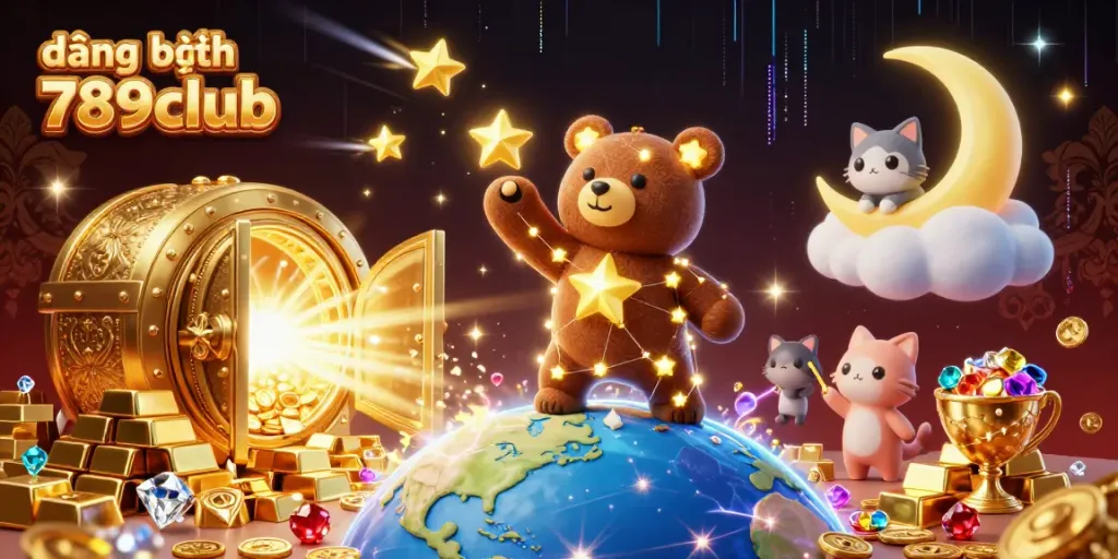 Engage with the vibrant world of đăng ký 789club as a constellation bear and cosmic companions gather riches from the earth.