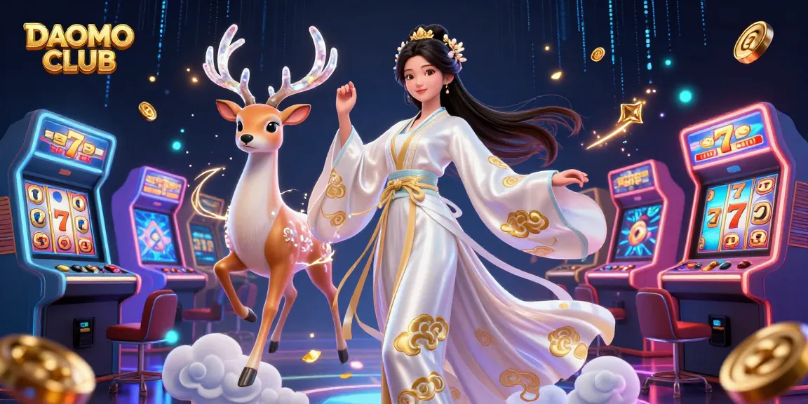 Engage in thrilling gameplay at DAOMO CLUB with vibrant casino elements in a magical atmosphere.