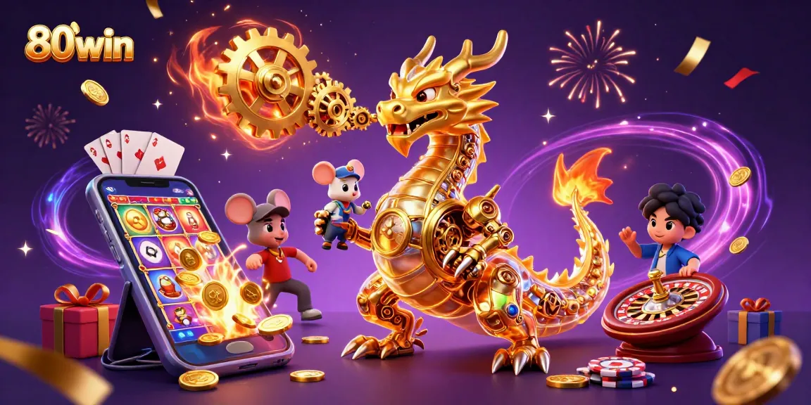Spin to win at 80win with golden coins from vibrant slot games and gambling excitement.