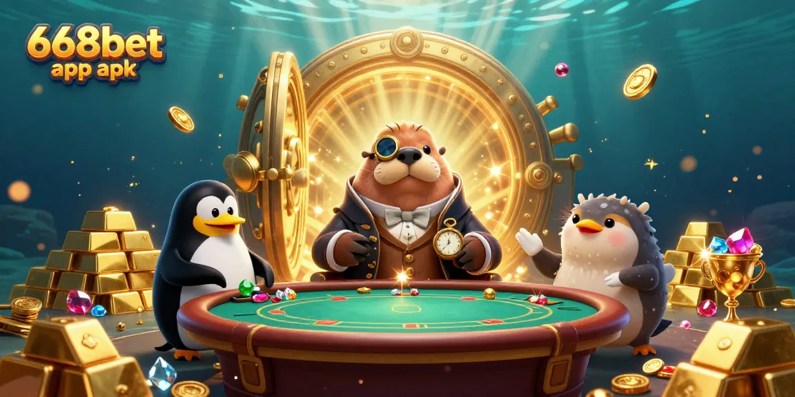 Experience exhilarating gaming with the vibrant 668bet app apk in an underwater casino scene