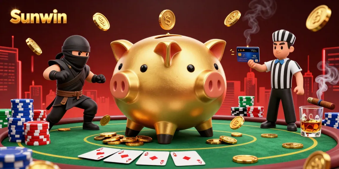 Engage in thrilling gameplay with Sunwin’s cartoon rendition featuring a dynamic poker battle.