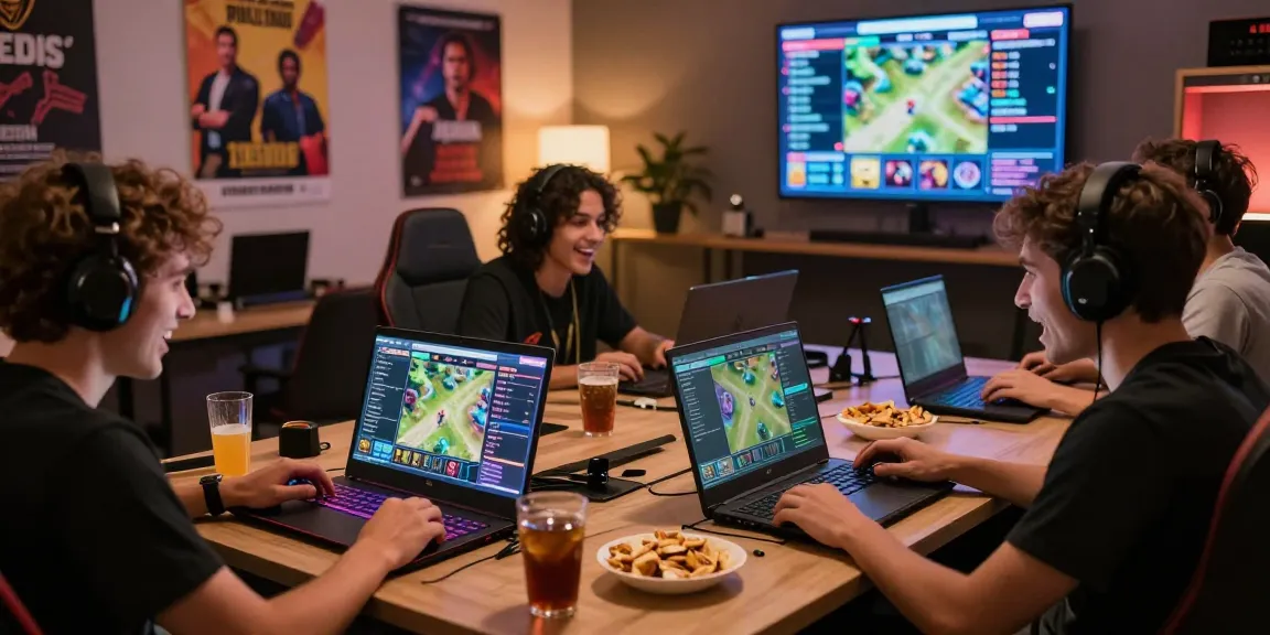 Komunitas CIKA4D dengan pemain bersemangat bermain game online dan statistik di layar.