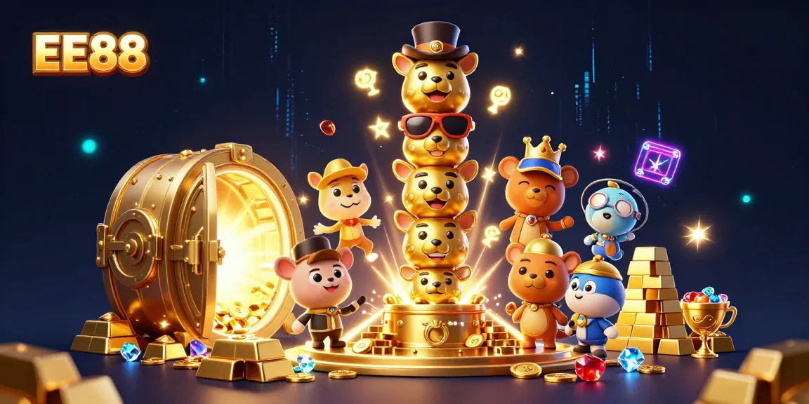 Experience stunning gameplay at EE88 with vibrant 3D casino elements and a golden totem.