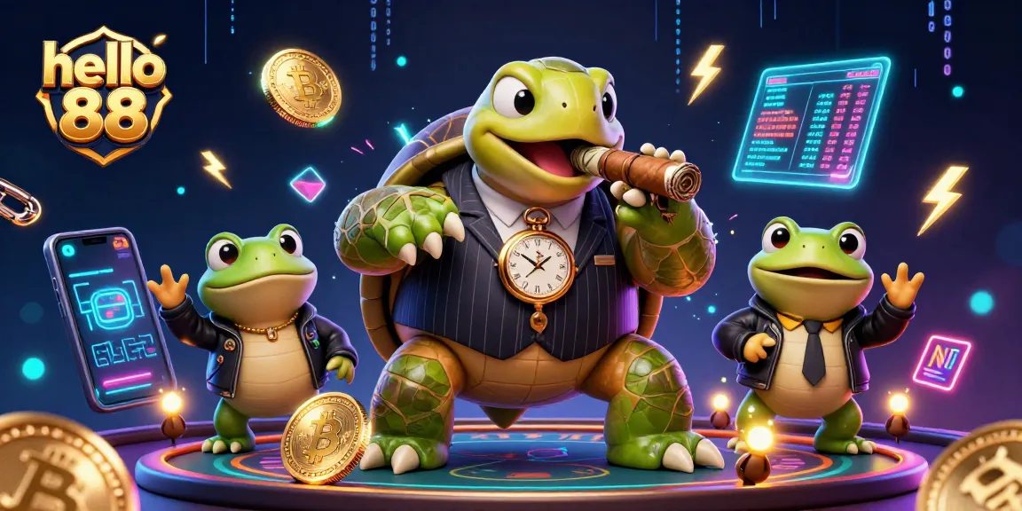 Experience thrilling games at hello 88 with a vibrant 3D casino scene showcasing popular elements.