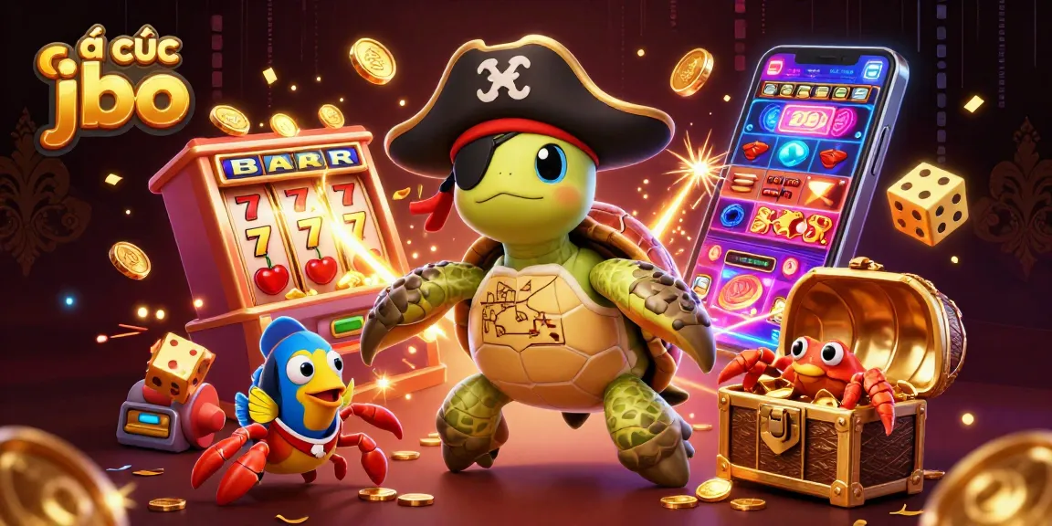 Experience the thrill of cá cược jbo with this vibrant 3D casino illustration featuring exciting gaming elements.