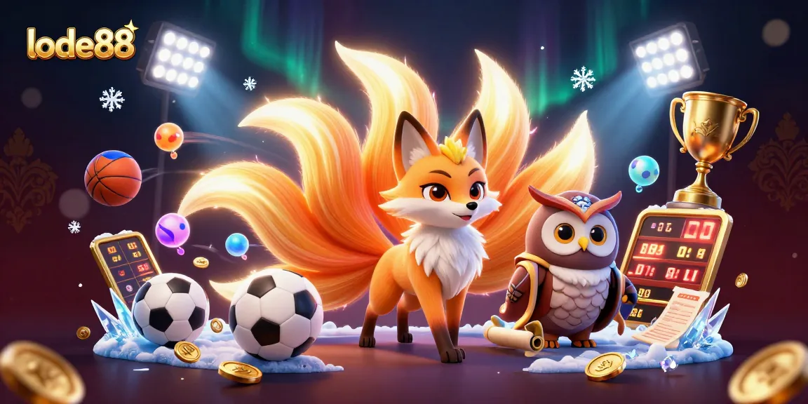Experience the thrill of lode88 with vibrant spirit characters in an energetic, colorful casino scene.