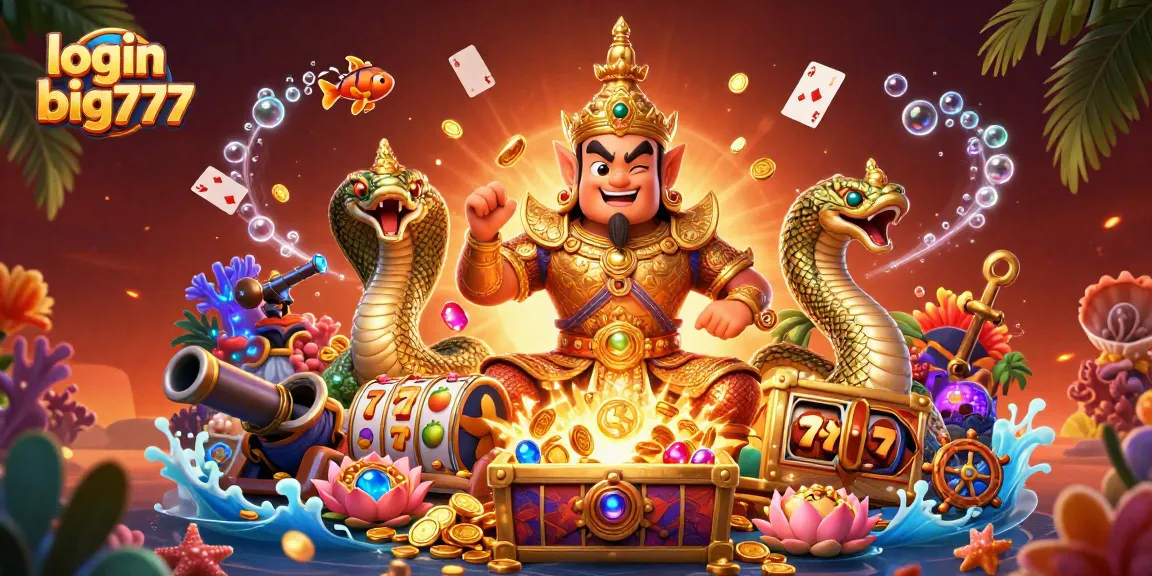 Experience the thrill of winning on BIG777 by logging in and playing vibrant slot games.