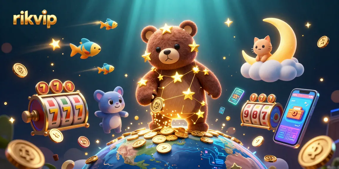 Experience thrilling gameplay at rikvip with exciting slot reels, coins, and vibrant characters.