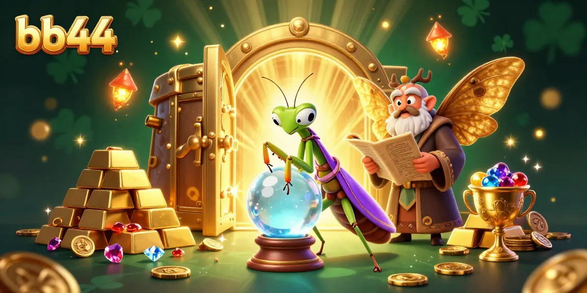 Join the magic of bb44 gaming with a mystical fortune teller and glowing treasures