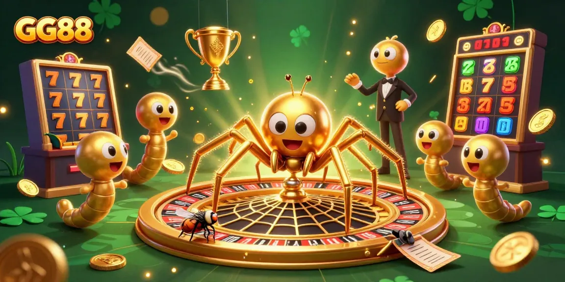 Experience thrilling gameplay at GG88 with vibrant slots and engaging characters in an immersive casino scene.