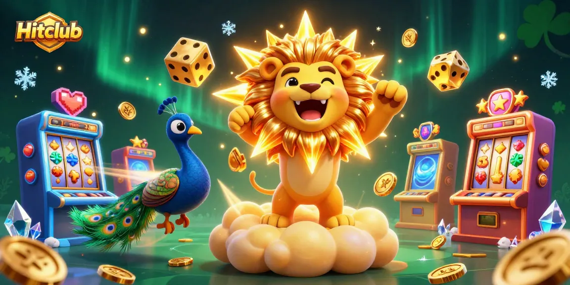 Experience thrilling gameplay at Hitclub with lively 3D characters and vibrant casino elements.