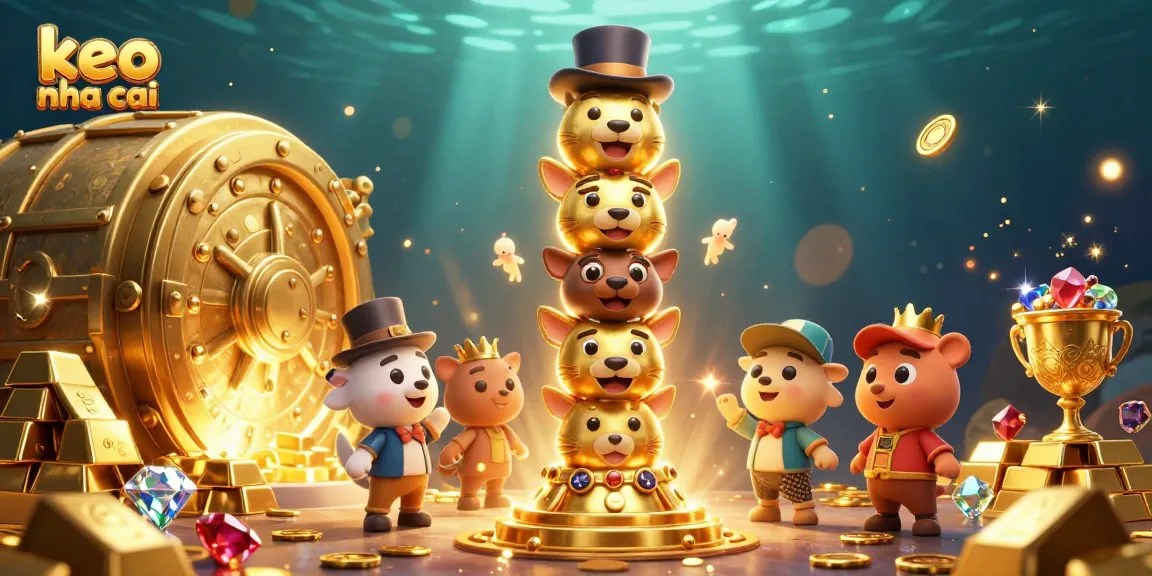 Experience the thrill of keo nha cai action with vibrant casino elements in a dynamic 3D scene.