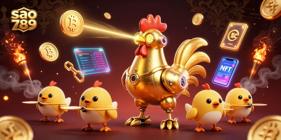 Experience thrilling gameplay at sao 789 with vibrant 3D casino elements and crypto coins.