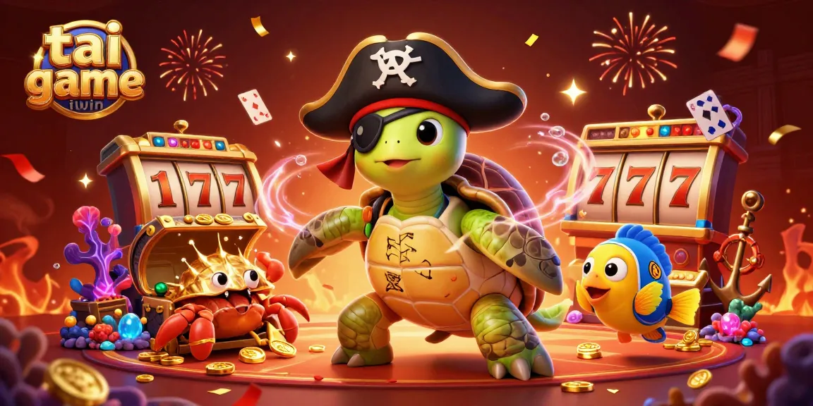 Engage in the adventure of tai game iwin with vibrant 3D pirates and treasures overflowing in a casino setting.