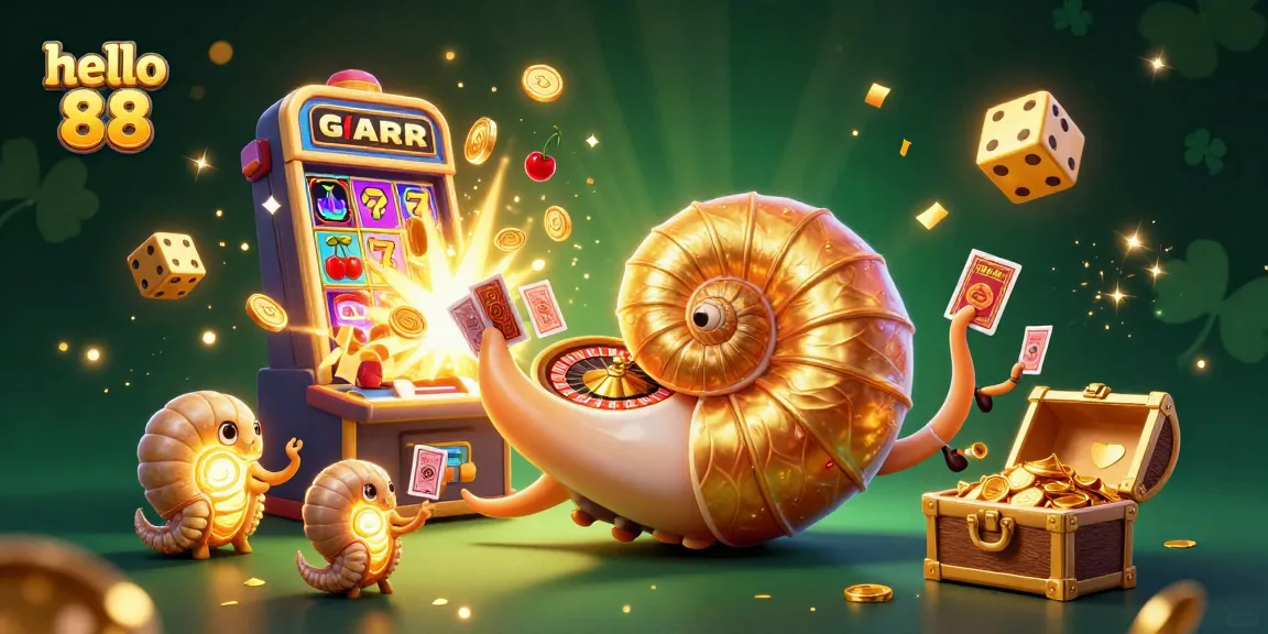 Experience thrilling gameplay at hello 88 with a vibrant scene featuring a giant nautilus and glowing ammonites!