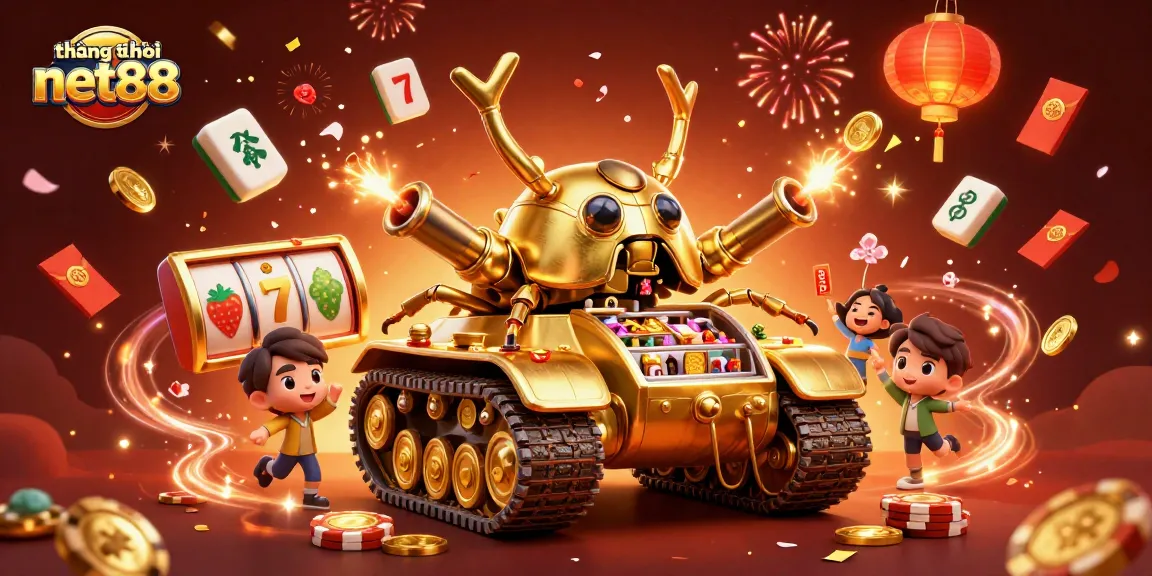 Experience the thrilling excitement of thương hiệu net88 with dynamic slot machines and golden casino elements.