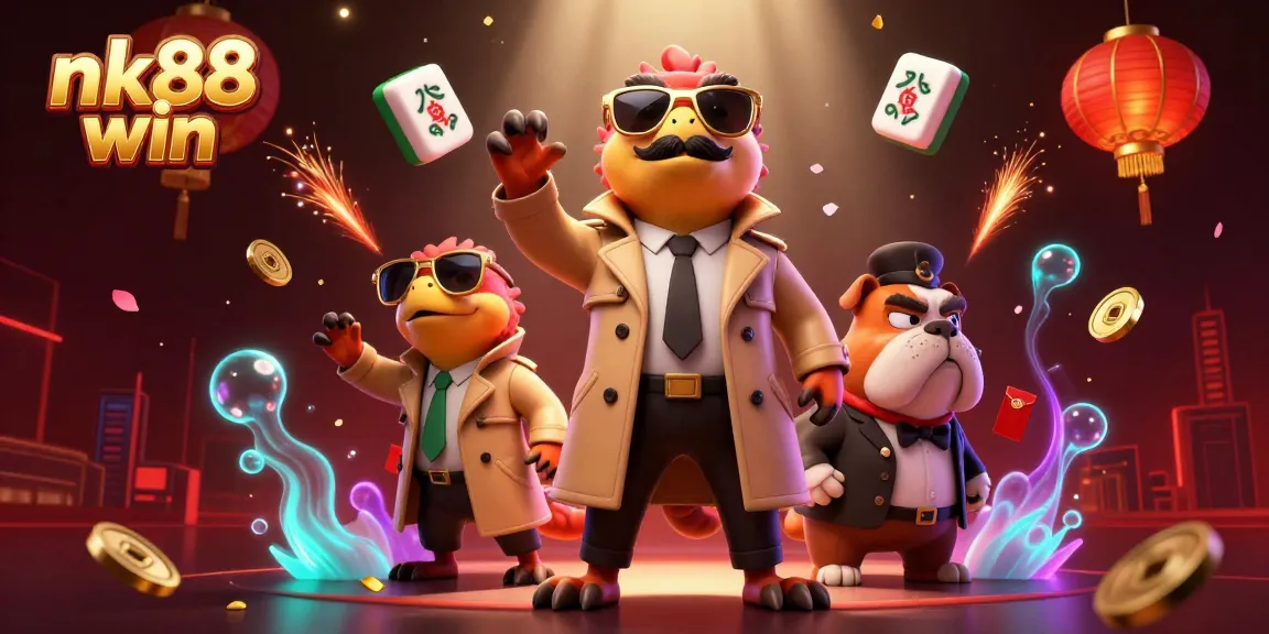 Win big at nk88 win with engaging caricatures and vibrant casino elements.