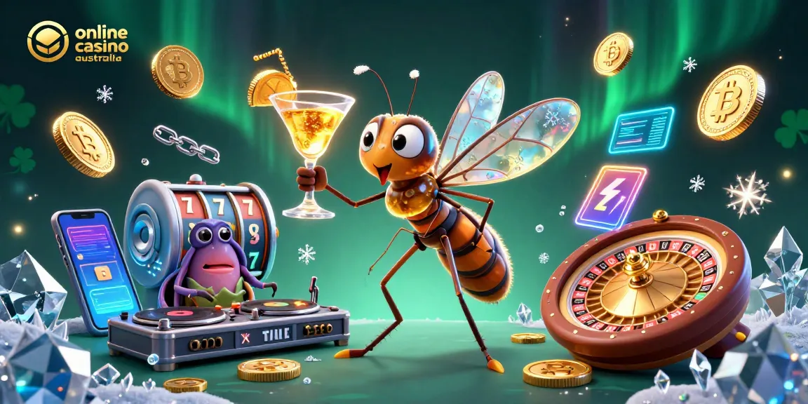 Engage with thrilling gameplay at an online casino Australia with a vibrant 3D digital scene.