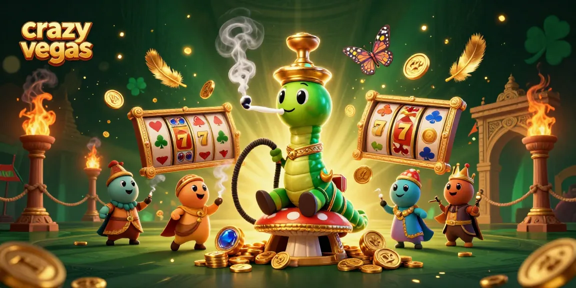 Experience thrilling gameplay at crazyvegas with a vibrant 3D casino illustration featuring unique casino elements.