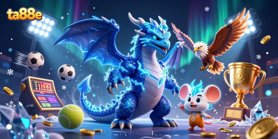 Engage with ta88e's thrilling gaming experience featuring dynamic sports and colorful casino elements.